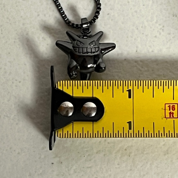 Gengar Pokemon Charm Pendant Necklace Black Adjustable Chain Anime - Picture 10 of 10